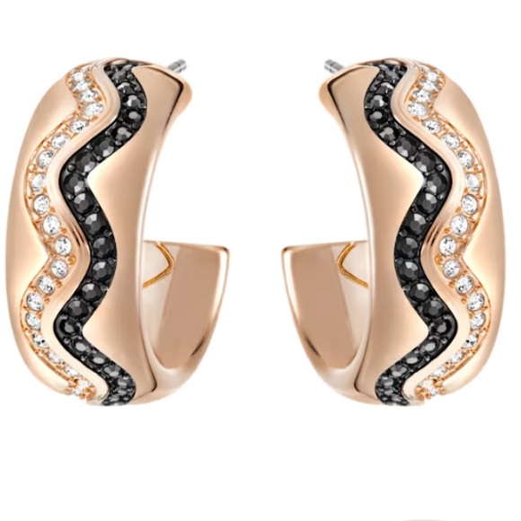 SWAROVSKI DEMI ROSE GOLD EARRINGS 🔥🔥🔥🔥 - Picture 1 of 7